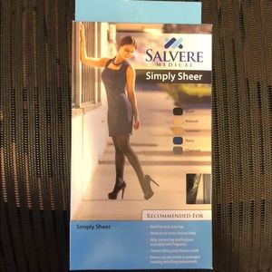 Salvere medical sheer compression pantyhose